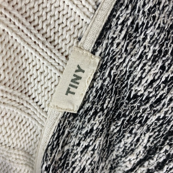 Anthro TINY Asymmetric Open Front Cardigan Cotton - Picture 7 of 8